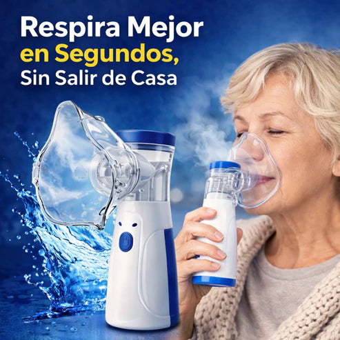 Nebulizador Portátil - Solución Efectiva para el Asma, Bronquitis y Alergias Respiratorias